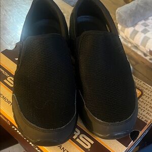 Skechers Men's Black Equalizer Slip-Ons